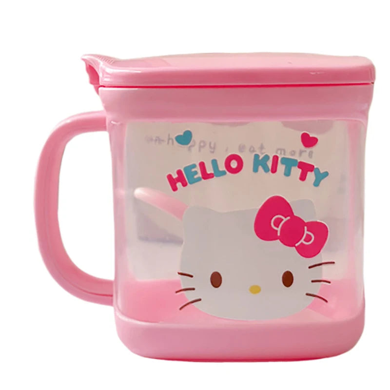 Sanrio Hello Kitty Kitchen Seasoning Box Kuromi Melody Cinnamoroll Msg Salt Sugar Jar Household Seasoning Jar Storage Box