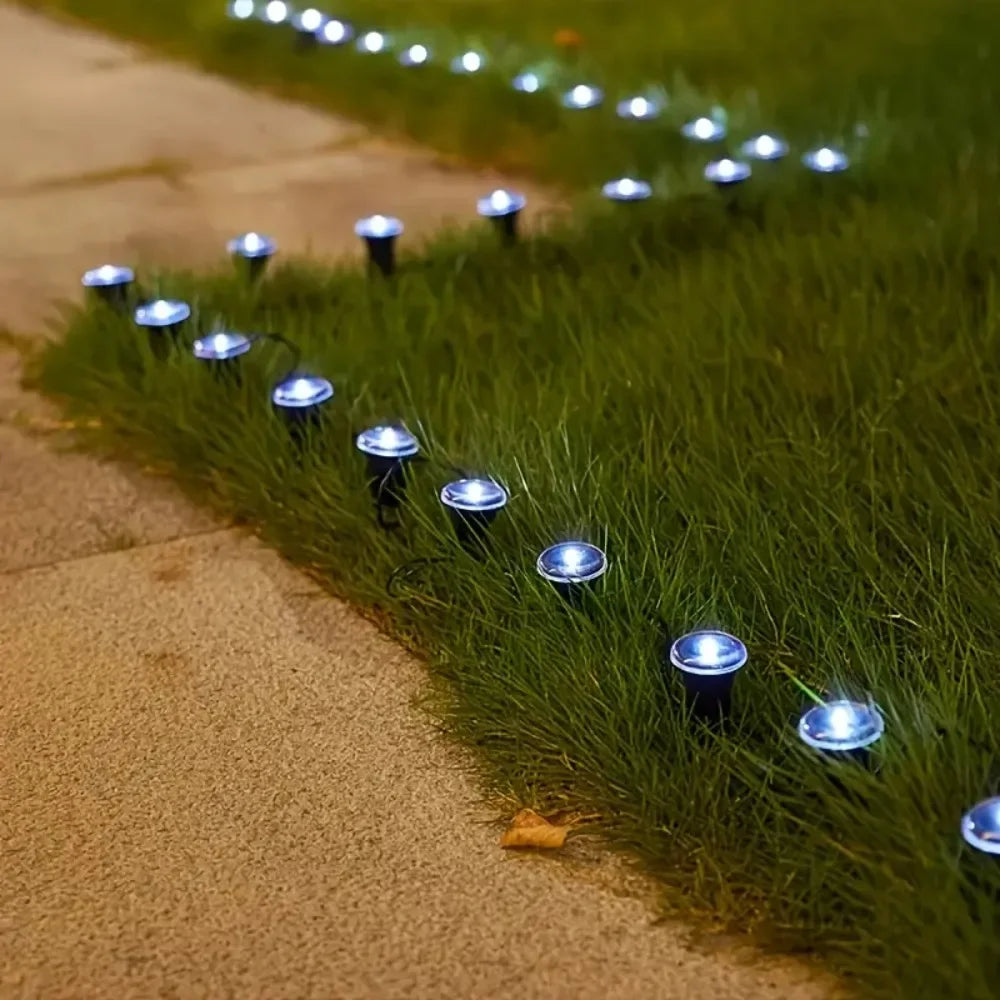 Garden Solar Lights, Waterproof String Lights for Lawn Paths, Camping, Birthday Parties, Holidays and Decorations