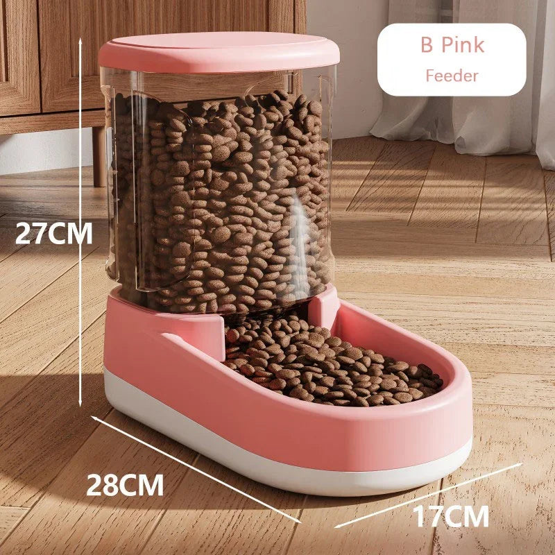 & Dog Cat Automatic Gravity Pet Feeder Large capacity Drinking Water Device Dog Cat Food Save effort Pet Drinking Accessory