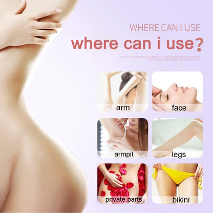 Professional 2 in 1 Epilator Electric Razor Hair Removal for Women Painless Face Shaver Bikini Pubic Hair Trimmer Machine Tools