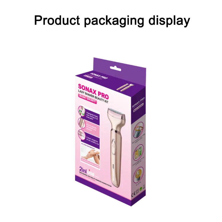 Professional 2 in 1 Epilator Electric Razor Hair Removal for Women Painless Face Shaver Bikini Pubic Hair Trimmer Machine Tools