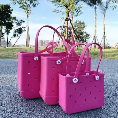 Bogg Bag Mini Childs Beach Rubber Tote Bags XL L M Size EVA Waterproof Summer Storage Basket Women Shopping Bag Kid Beach Bag