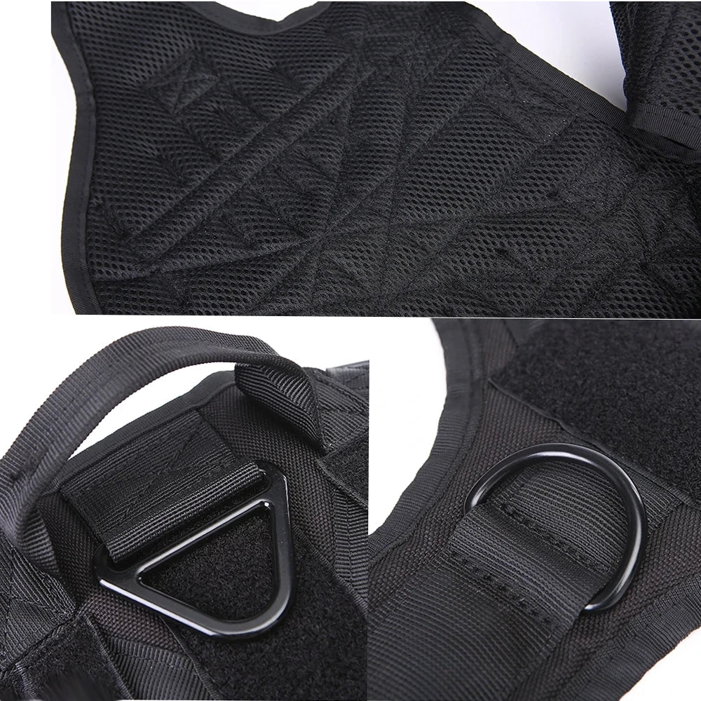 Large Dog Collar Dog Harness And Leash Set Pet Vest Tactical German Shepherd Harnesses For Small Dogs