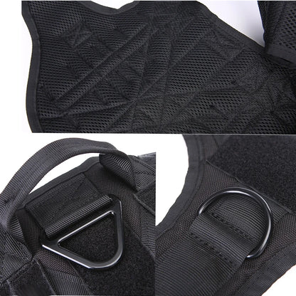 Large Dog Collar Dog Harness And Leash Set Pet Vest Tactical German Shepherd Harnesses For Small Dogs