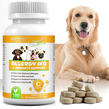 Comprehensive Canine Allergy Aid & Immunity Support Strengthening Dog's Defenses Against Allergens Enhanced Health and Vitality