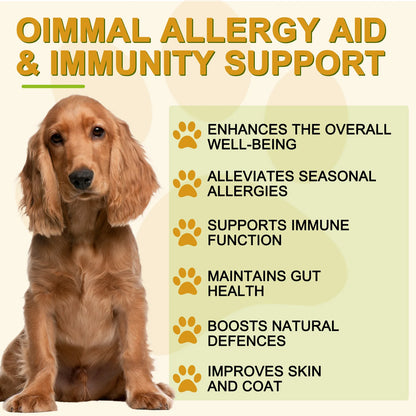 Comprehensive Canine Allergy Aid & Immunity Support Strengthening Dog's Defenses Against Allergens Enhanced Health and Vitality
