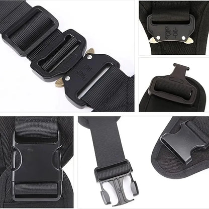 Large Dog Collar Dog Harness And Leash Set Pet Vest Tactical German Shepherd Harnesses For Small Dogs