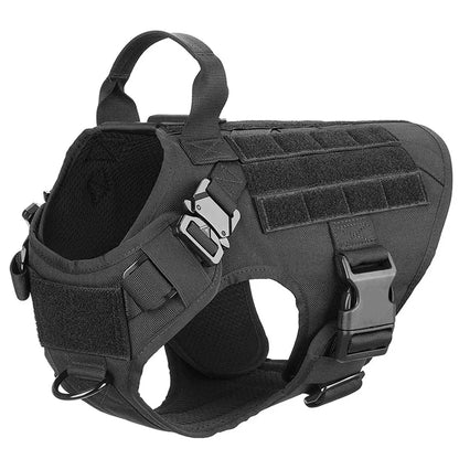 Large Dog Collar Dog Harness And Leash Set Pet Vest Tactical German Shepherd Harnesses For Small Dogs