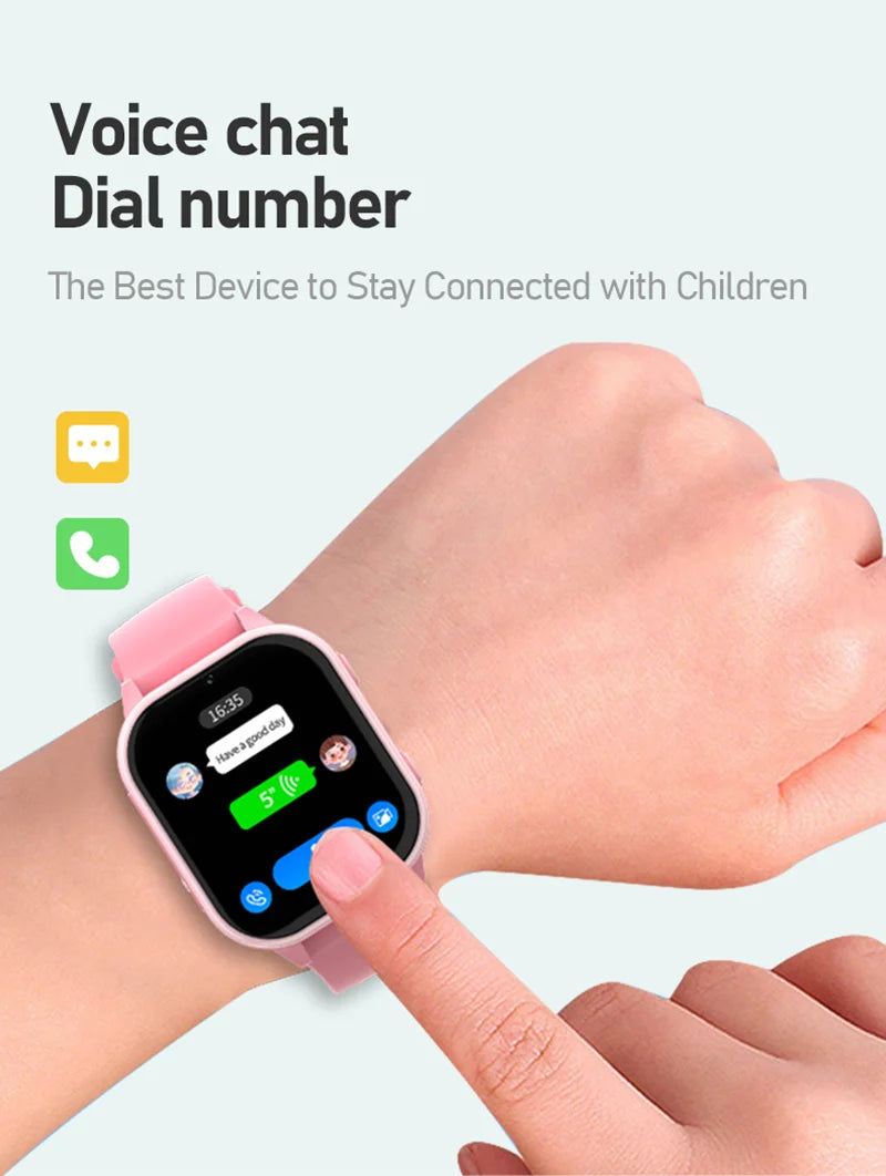 Wonlex 4G Smart Watch Kid SOS GPS WiFi Wristwatch Whatsapp KT19Pro Android8.1 with Video Call Camera Monitor Children smartwatch