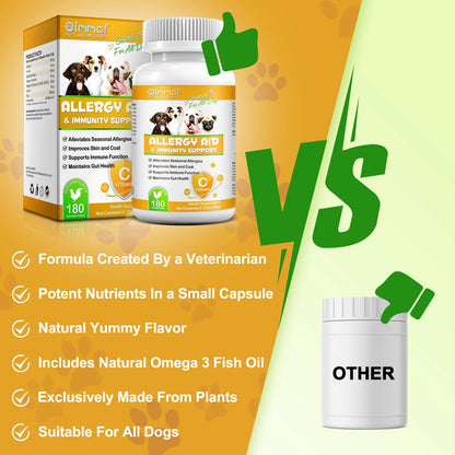 Comprehensive Canine Allergy Aid & Immunity Support Strengthening Dog's Defenses Against Allergens Enhanced Health and Vitality