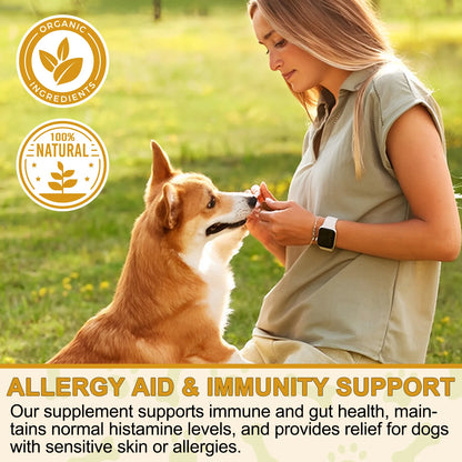 Comprehensive Canine Allergy Aid & Immunity Support Strengthening Dog's Defenses Against Allergens Enhanced Health and Vitality