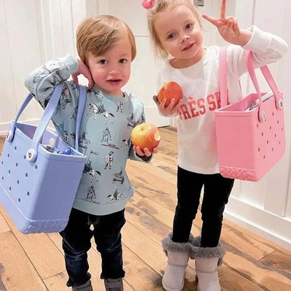 Bogg Bag Mini Childs Beach Rubber Tote Bags XL L M Size EVA Waterproof Summer Storage Basket Women Shopping Bag Kid Beach Bag