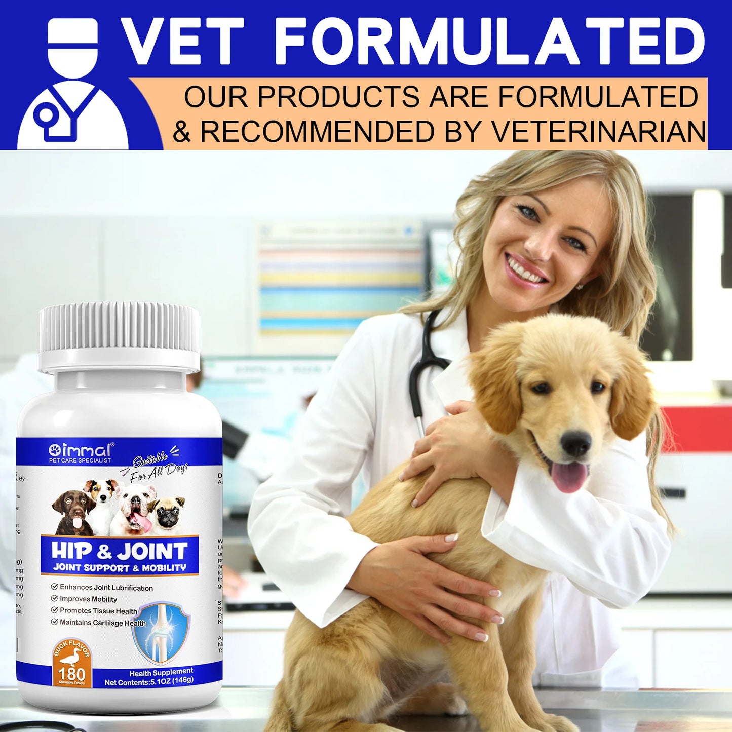 Hip and Joint Supplement Nourishing Support for Your Canine Companions Mobility and Flexibility Support Joint Health for Dogs