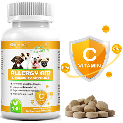 Comprehensive Canine Allergy Aid & Immunity Support Strengthening Dog's Defenses Against Allergens Enhanced Health and Vitality