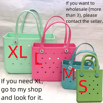 Bogg Bag Mini Childs Beach Rubber Tote Bags XL L M Size EVA Waterproof Summer Storage Basket Women Shopping Bag Kid Beach Bag