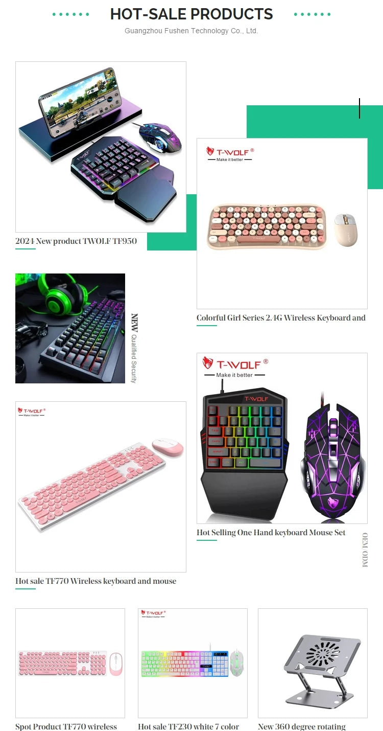 Hot Sale T-WOLF Personalized Mouse G580 Wired Office Mouse 4D Business Normal Mouse Mice for Laptop Desktop