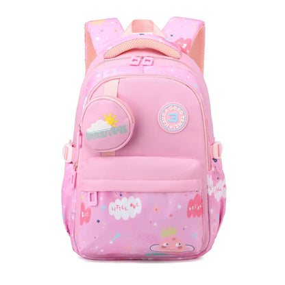 New Fashionable Waterproof Kindergarten Backpack Cute Boy/Girl Design Grade 2 Size Spine Protecting Zipper Closure Polyester