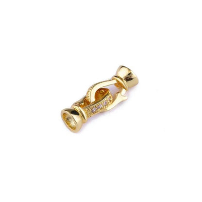 JUYA DIY Handmade Jewelry Findings Cubic Zirconia Fastener Clasps Connectors Accessories For Fashion DIY Jewelry Making Supplies
