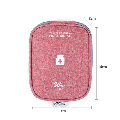 Mini Portable Medicine Storage Bag Camping Outdoor Travel First Aid Kit Medicine Bags Organizer Emergency Survival Bag Pill Case