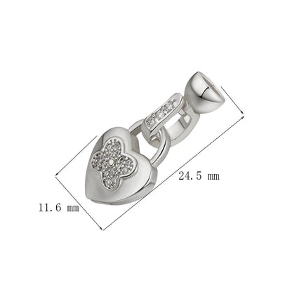 JUYA DIY Handmade Jewelry Findings Cubic Zirconia Fastener Clasps Connectors Accessories For Fashion DIY Jewelry Making Supplies