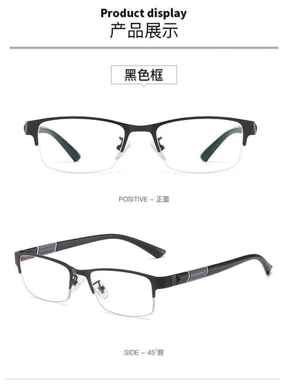 New Trend Reading Glasses Reading Glasses Men and Women High Quality Half Frame Diopters Business Office Men Reading Glasses
