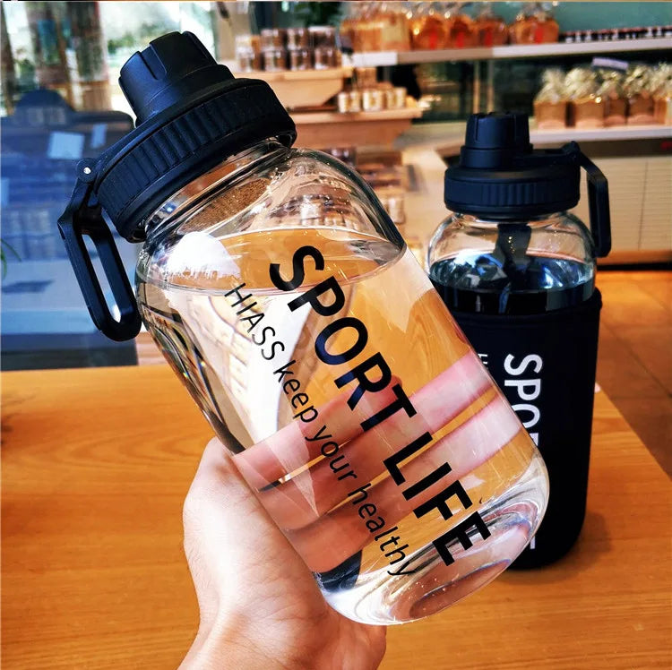 Portable Creative 700ML 1000ML Big Glass Bottle Container For Drinks Beverage With Tea Infuser Filter Girl Men Leakproof Cup