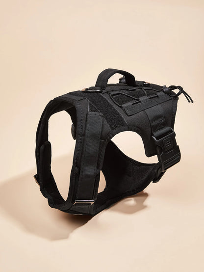 Tactical Training Dog No-Pull Safety Harness Vest Adjustable Dog Vest Harness For Walking Hiking Running For Medium Large Dogs