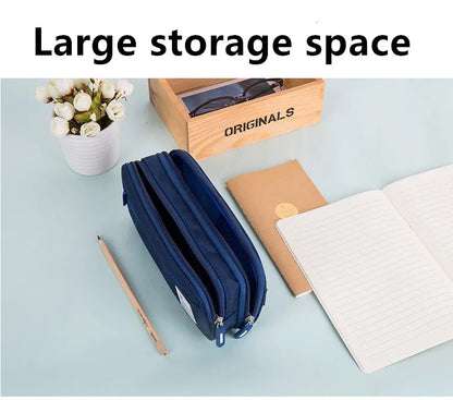 Large Capacity Pencil Case Stationery Cute Boys Girls Gift Pen Bag Pen Box Pencil Cases Storage Student School Office Supplies