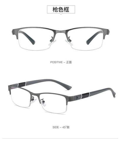 New Trend Reading Glasses Reading Glasses Men and Women High Quality Half Frame Diopters Business Office Men Reading Glasses
