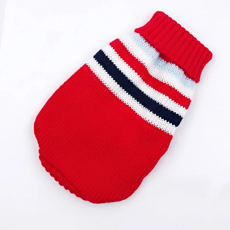 Christmas Cartoon Dog Clothes Warm Cat Sweater For Small Dogs Sweater Pet Clothing Coat Knitting Crochet Cloth Jersey Perro 30S1
