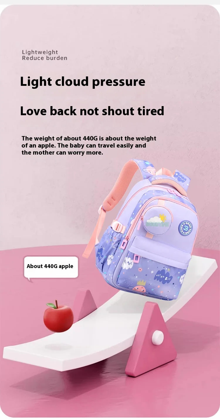 New Fashionable Waterproof Kindergarten Backpack Cute Boy/Girl Design Grade 2 Size Spine Protecting Zipper Closure Polyester