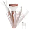 Portable Electric USB Rechargeable Ladies Shaving Razor Painless Facial Hair Removal 4 in 1 for Women