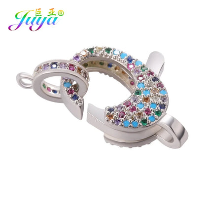 Juya 18K Real Gold Plated Accessories DIY Needlework Beads Pearls Jewelry Making Fastener Closures Lobster Lock Clasps Supplies