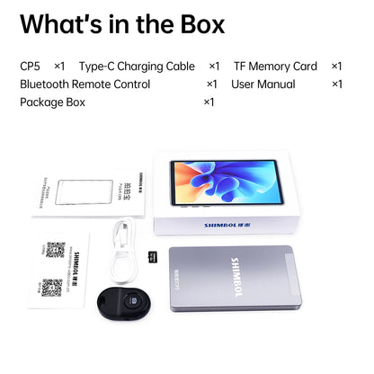 SHIMBOL CP5 Monitor Screen Rear Camera Mobile Phone Vlog Selfie Monitor Screen 5-inch FHD Touch Screen Rear Tiktok Live Video