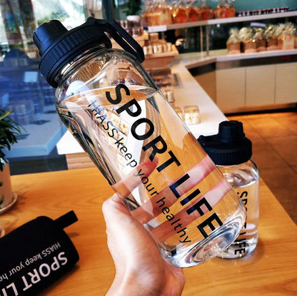 Portable Creative 700ML 1000ML Big Glass Bottle Container For Drinks Beverage With Tea Infuser Filter Girl Men Leakproof Cup