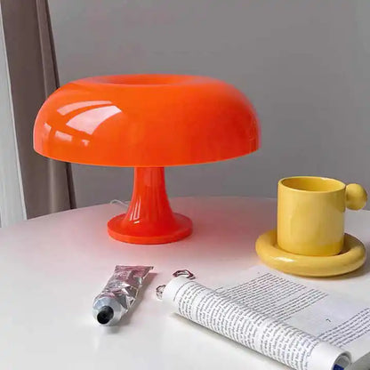 Italy Designer High Light Orange Mushroom Night Light Italy Designer Bedside Led Mushroom Table Lamp
