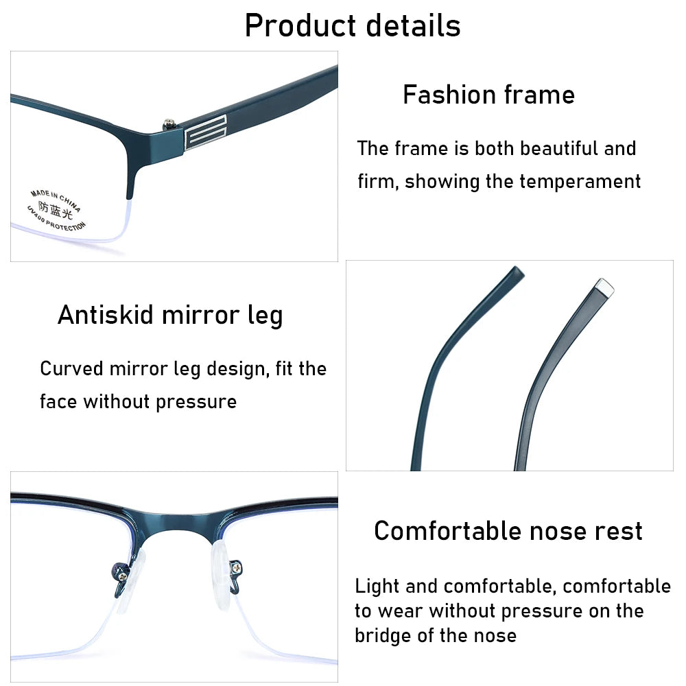 Nearsighted Glasses Man Prescription Myopia 0 -0.5 -1 -1.5 -2 -2.5 -3 -4 -5 -6 Business Ultralight Myopic Eyeglasses