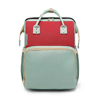 Mummy Maternity Nappy Bag Large Capacity Portable Folding Travel Beds Baby Stuff Mommy Bag Women Outdoor Stroller Backpack
