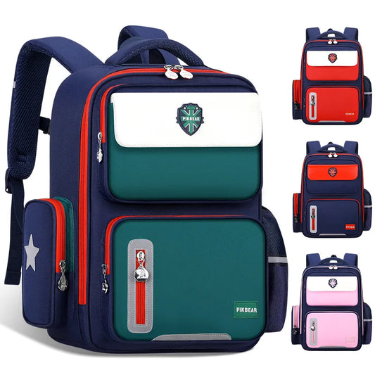 Shaodong's Lightweight Burden-Reducing Kidsren's Backpacks Large Capacity Multi-Flap Pocket Pants Primary School Students Grades