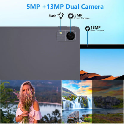 10.1-inch High-definition IPS 1280*800 Android 12 Tablet in Stock Unisoc T606 Octa-core 4+128GB 6000mAh Battery  5.0