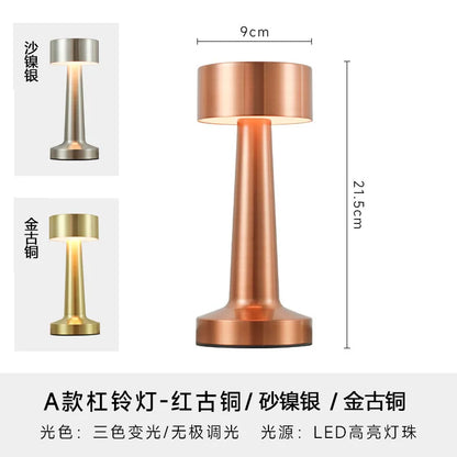 Wholesale Cordless Luxury Reading Lamps Rechargeable LED Desk Lamps Wireless Charger Metal Material Low Price for Restaurant Use