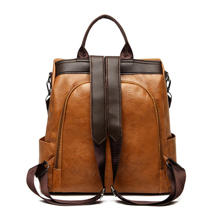Fashion Anti-theft Women Backpacks Famous Brand High Quality PU Leather Travel Backpack Ladies Large Capacity Shoulder Handbags