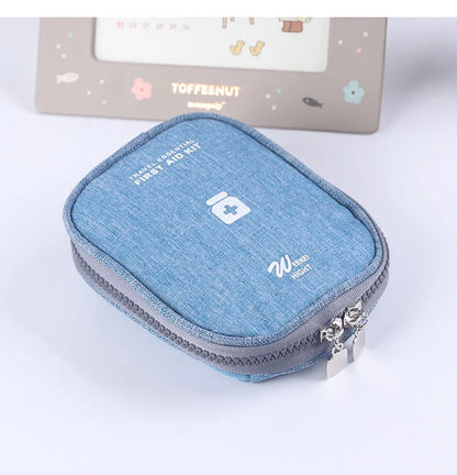 Mini Portable Medicine Storage Bag Camping Outdoor Travel First Aid Kit Medicine Bags Organizer Emergency Survival Bag Pill Case
