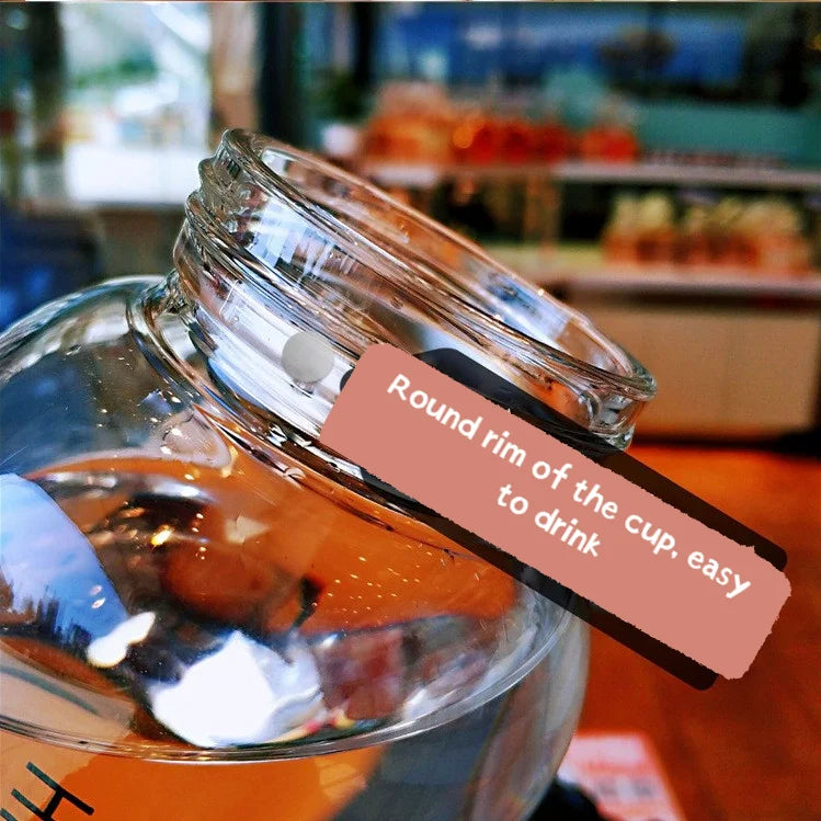 Portable Creative 700ML 1000ML Big Glass Bottle Container For Drinks Beverage With Tea Infuser Filter Girl Men Leakproof Cup