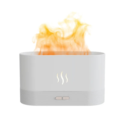 Minigo Best Sales USB Ultrasonic Flame Humidifier Led Colorful Fire Flame Aroma Oil Diffuser