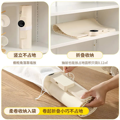 Foldable Silicone Food Warmer Intelligent Fast Heating Dish Warming Tray Hot Plate Temperature Adjust Electric Food Warming Mat