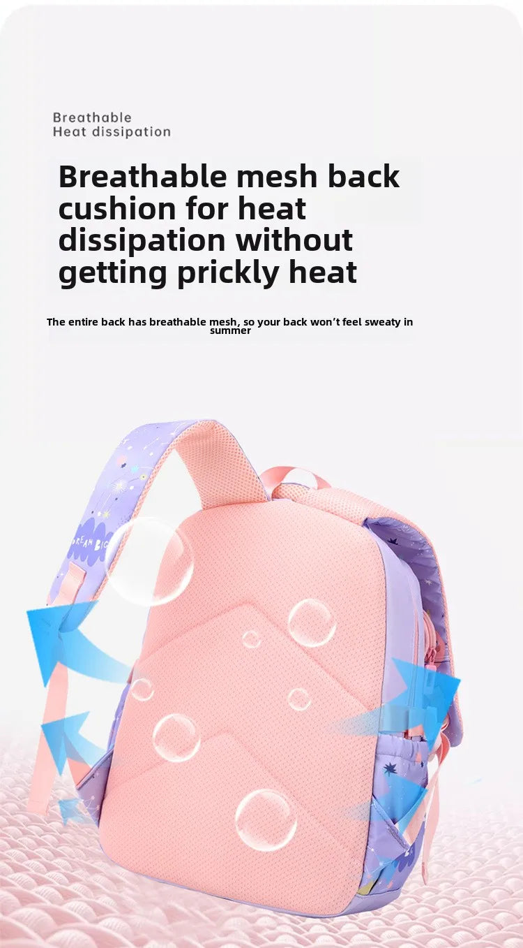 New Fashionable Waterproof Kindergarten Backpack Cute Boy/Girl Design Grade 2 Size Spine Protecting Zipper Closure Polyester