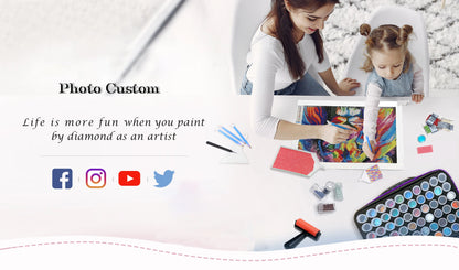 N-2218 Custom DIY Cat Diamond Painting Canvas Print Wholesale 5D Animal Diamond Painting Canvas