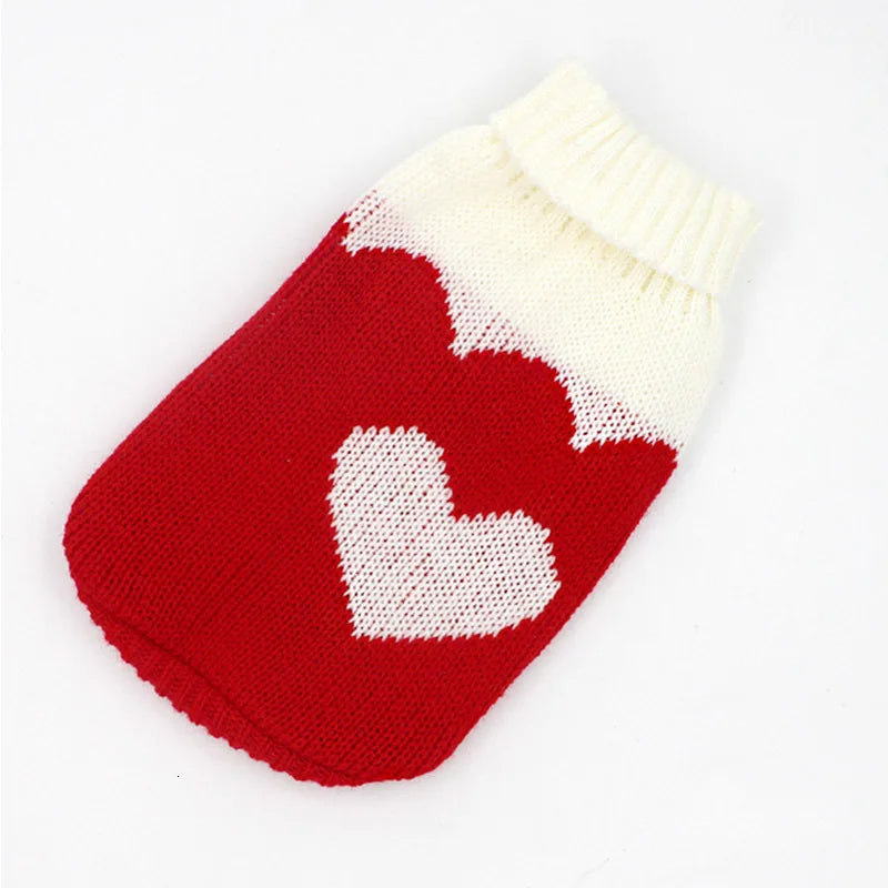 Christmas Cartoon Dog Clothes Warm Cat Sweater For Small Dogs Sweater Pet Clothing Coat Knitting Crochet Cloth Jersey Perro 30S1