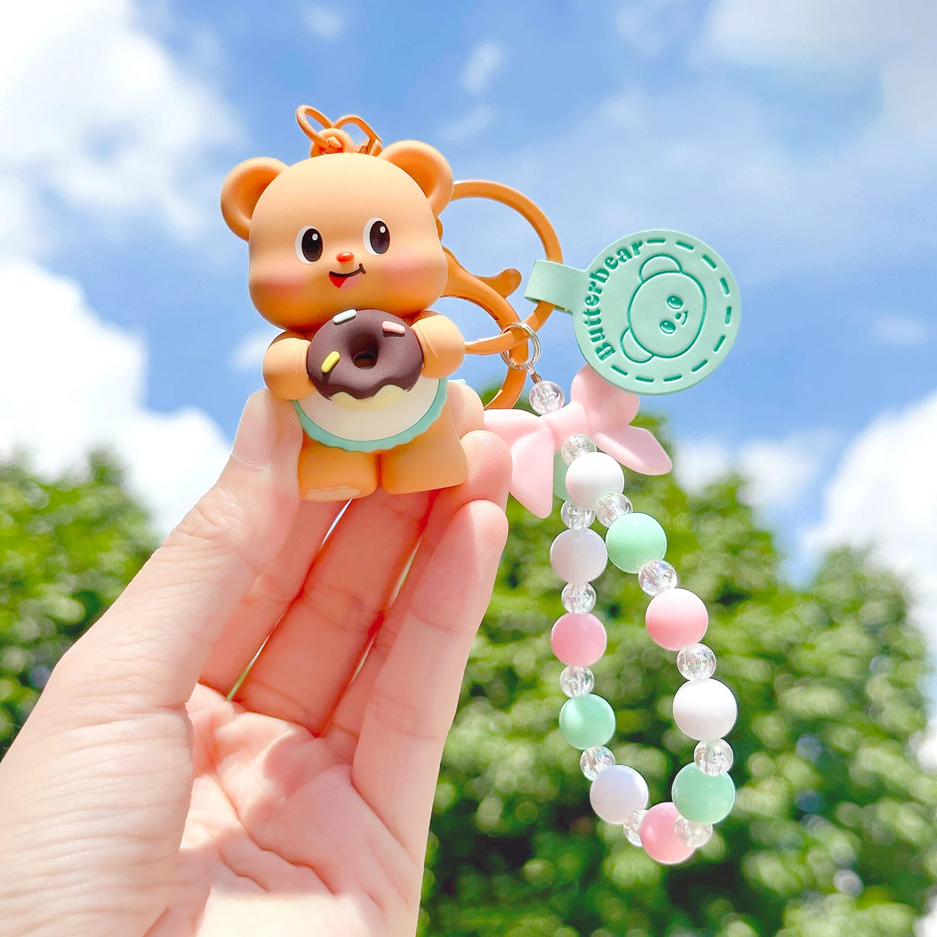 BP Butter Bear Keychain Rubber Plastic Keychain Gift Pendant Factory Wholesale Customized One-piece Order Spot